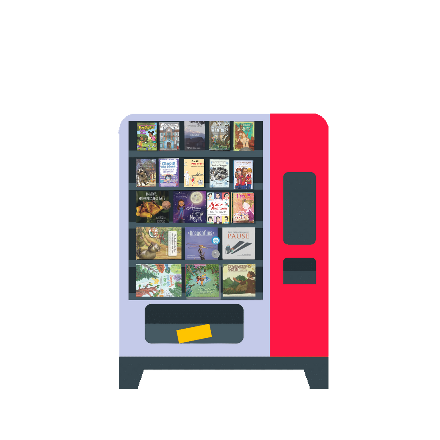 Golden Ticket Book Vending Machine with 550 books and full programming